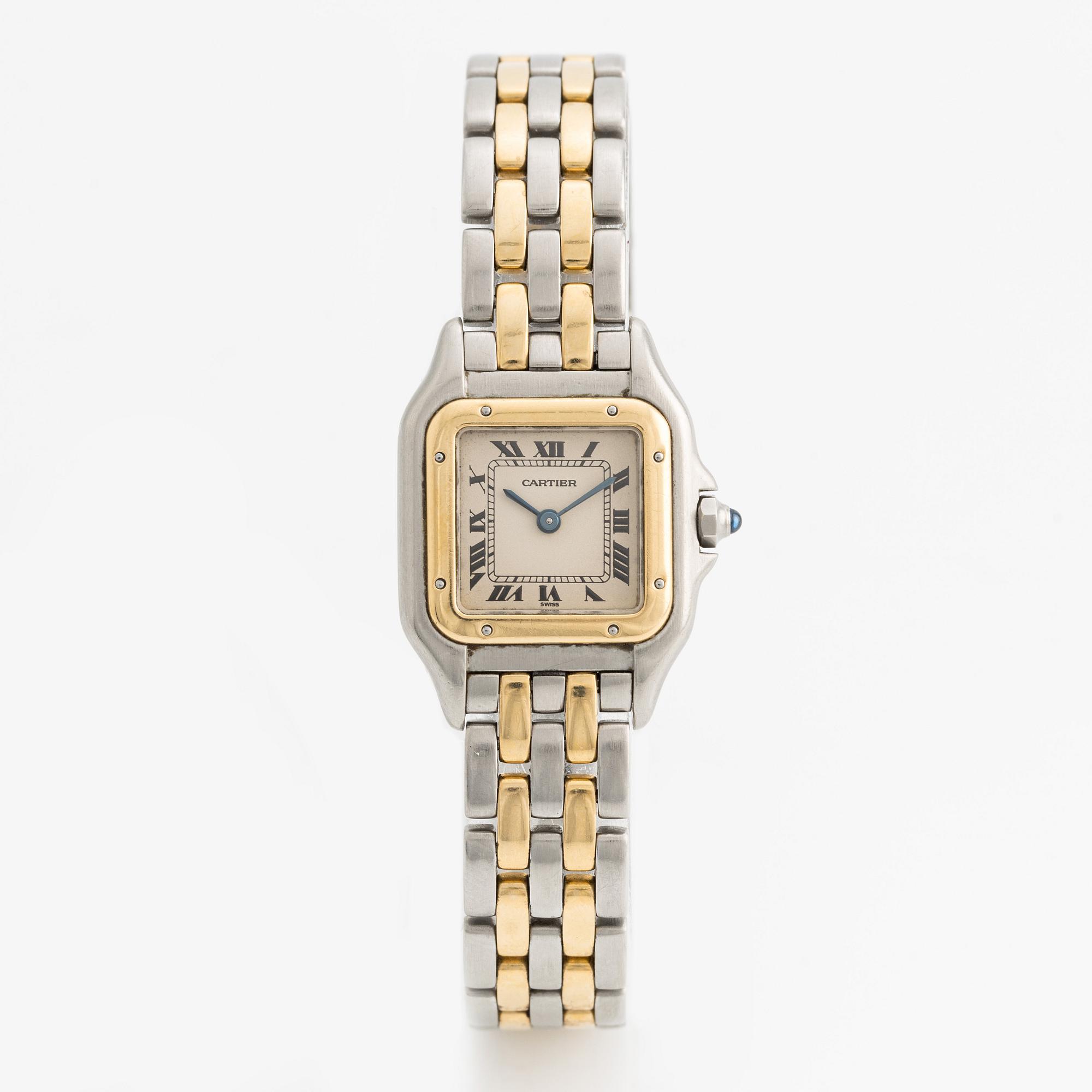Cartier, Panthère, armbandsur, 21,5 x 21,5 (30) mm.