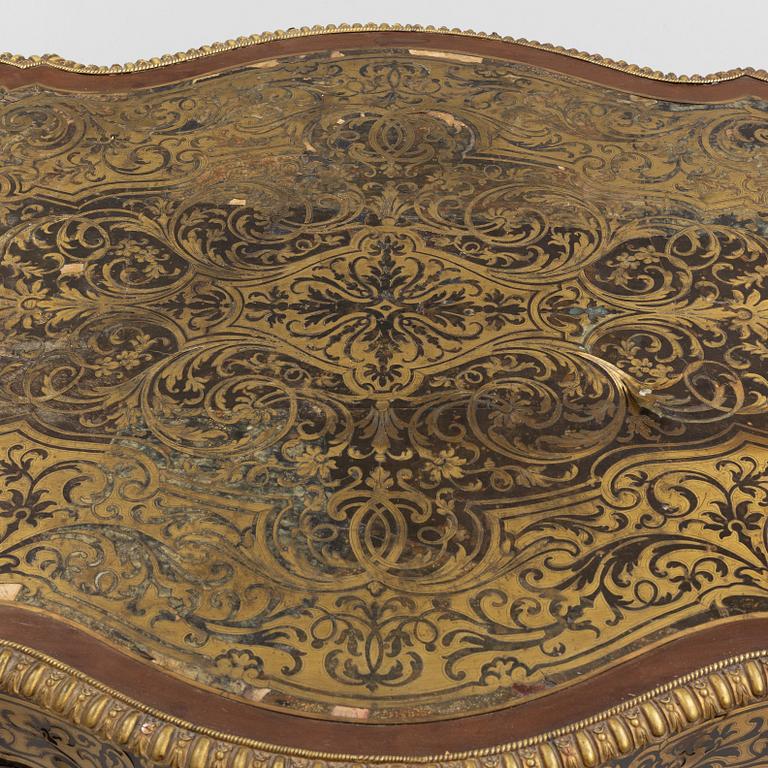 A Boulle style desk, second half of the 19th Century.