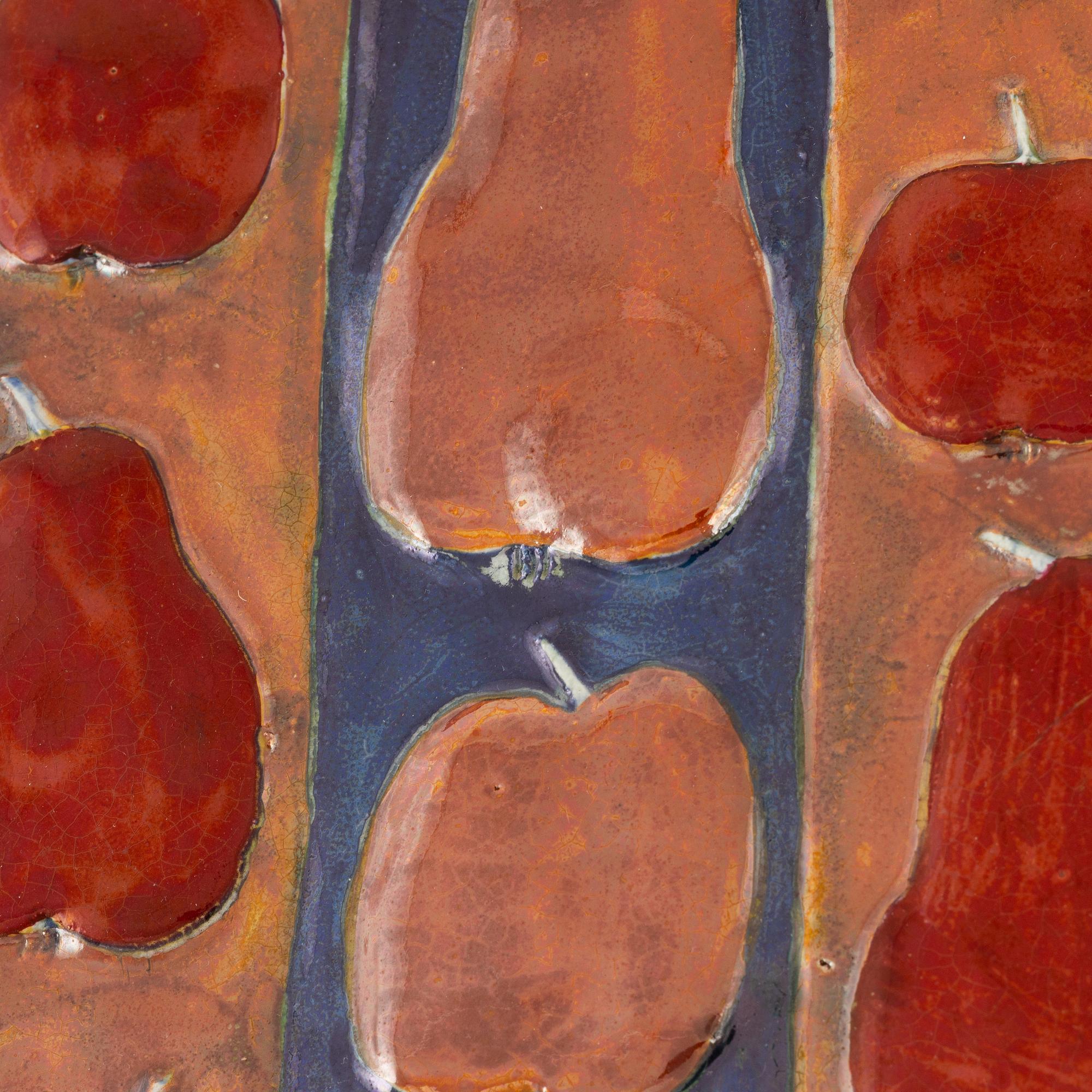 A Timo Sarvimäki stoneware dish, Rörstrand, Sweden.