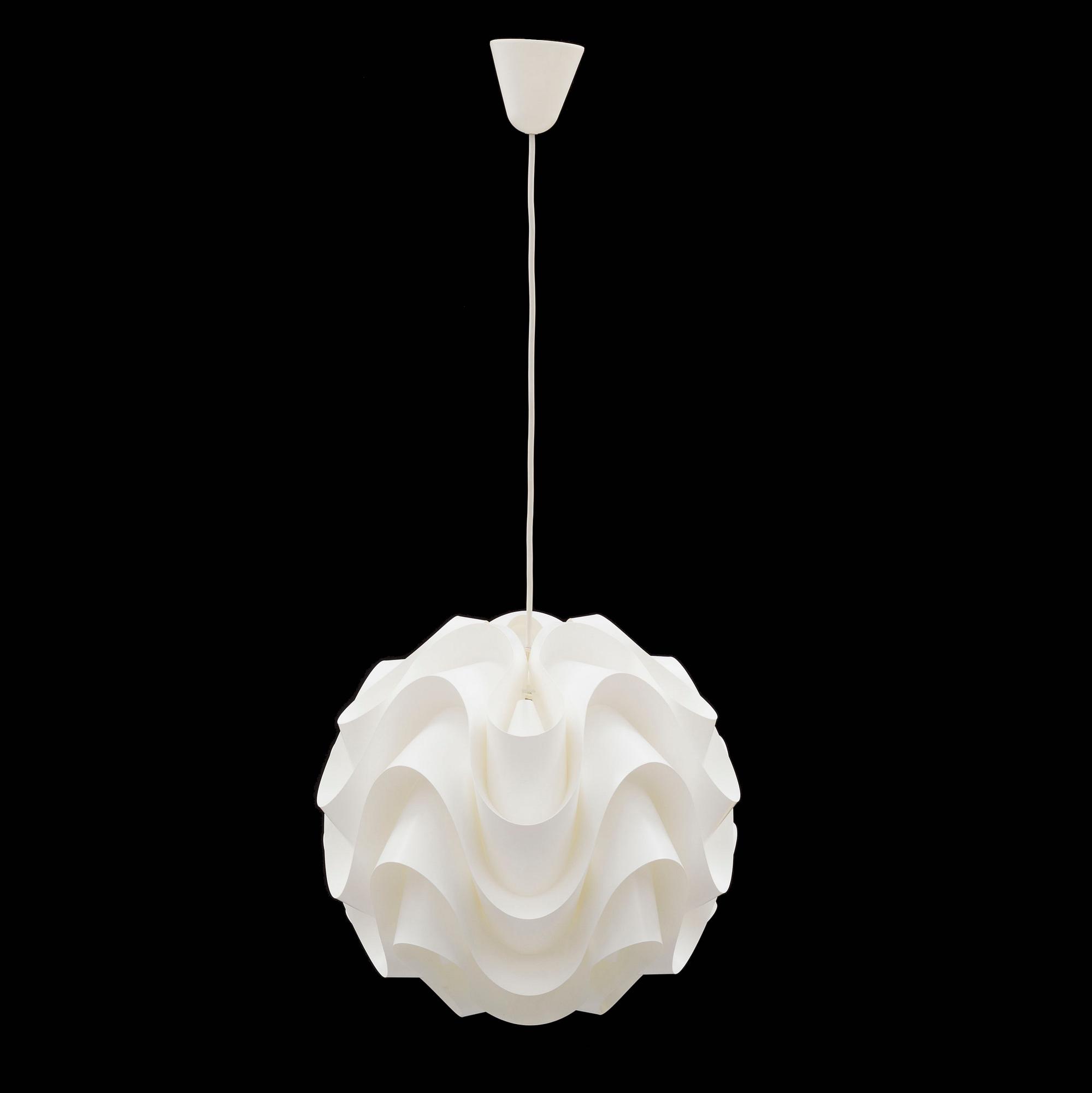 LE KLINT, a plastic '172' pendant light, Denmark.