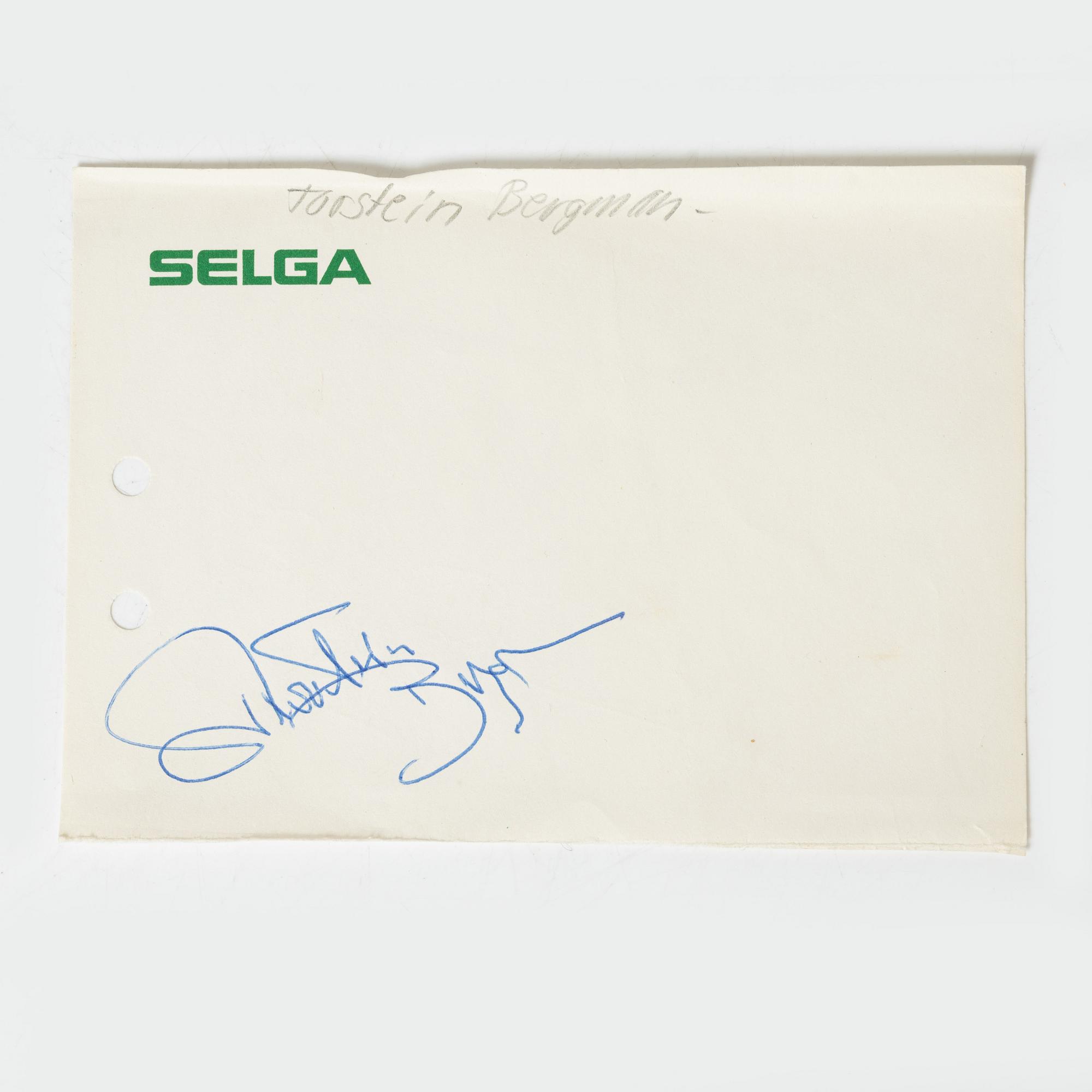 Autographs, "Abba", Folkets Park, Borlänge, 1973.