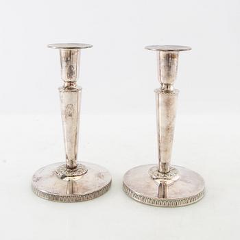 Candelsticks a pair silver Ceson Gothenburg 1960.