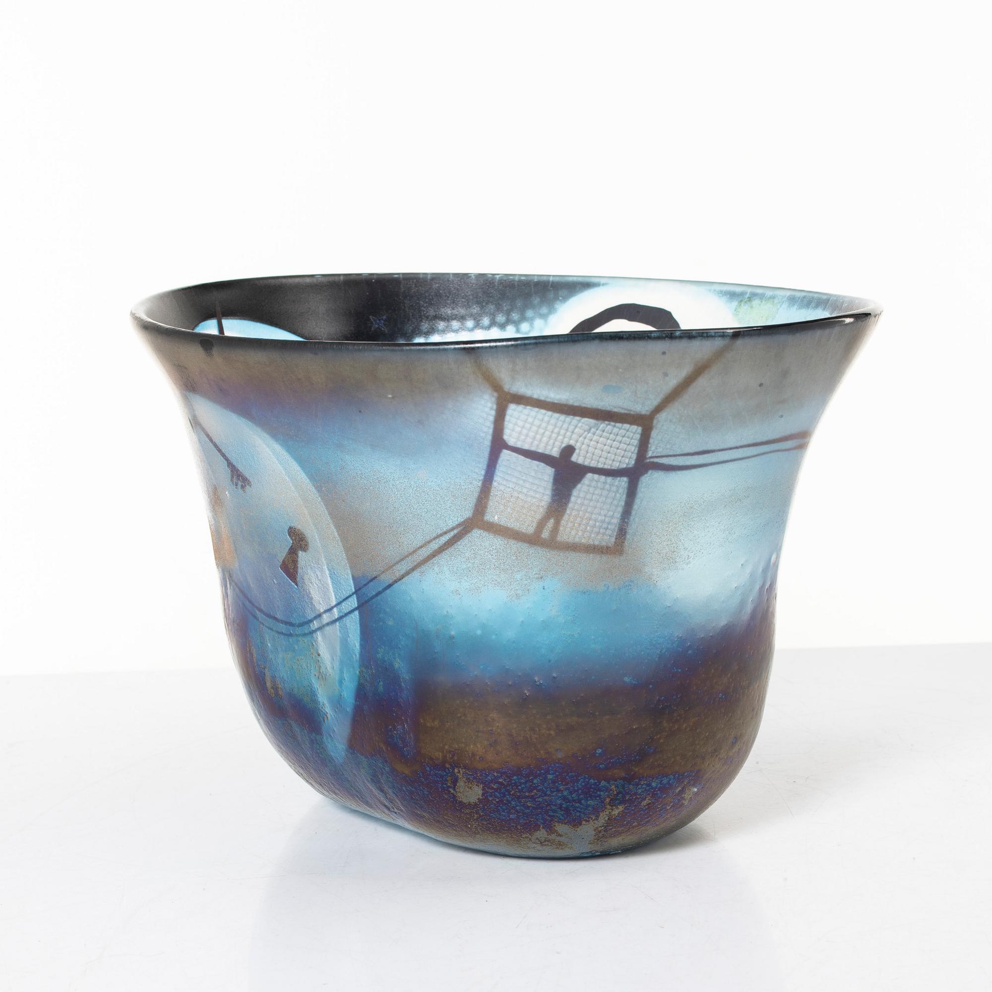 Bertil Vallien, skål, unik, Kosta Boda.