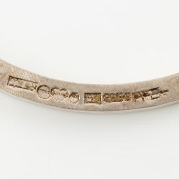 Lars Arby, three arm rings, sterling silver, Gothenburg 1967.