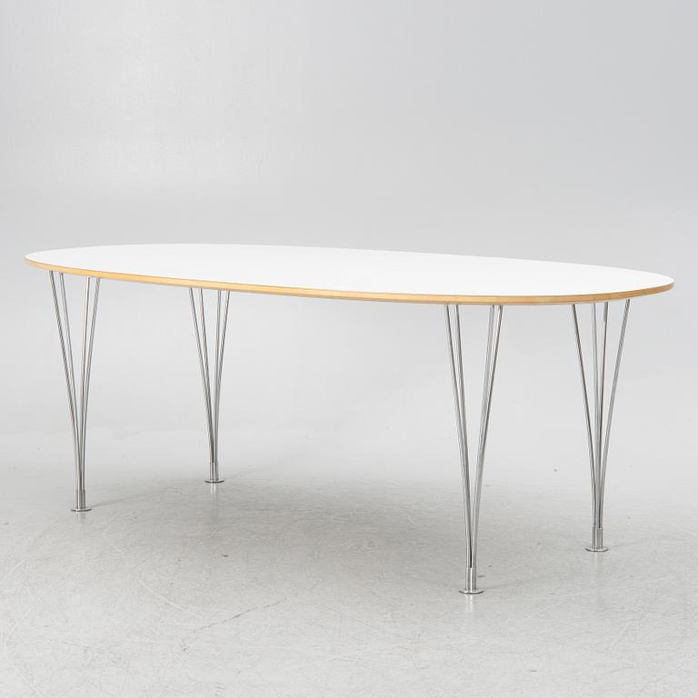 Bruno Mathsson & Piet Hein, dining table, "Superellipse", Bruno Mathsson International, Värnamo, 2011.
