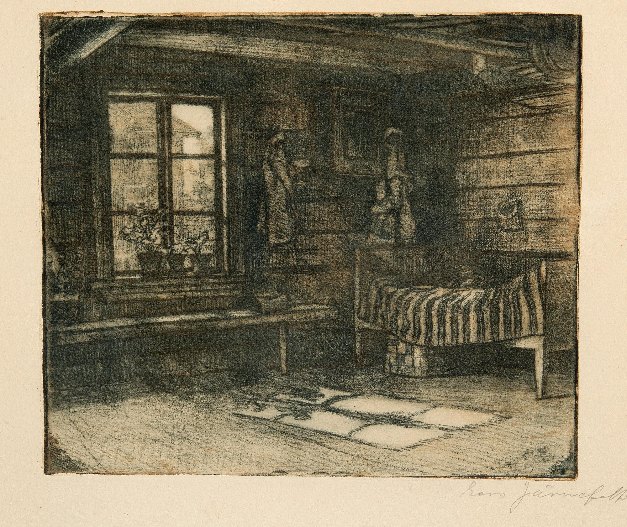 Eero Järnefelt, "I STUGANS VRÅ".