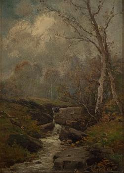 GUSTAF RYDBERG, oil on paper-panel, signed G. Rydberg.