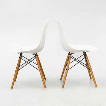 Charles & Ray Eames, Stolar, 6 st, "Plastic chair DSW", Vitra 2012-2013.