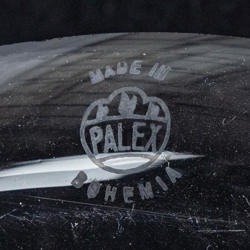 Ladislav Sutnar, teservis, glas, 13 delar, märkta Palex, made in Bohemia.