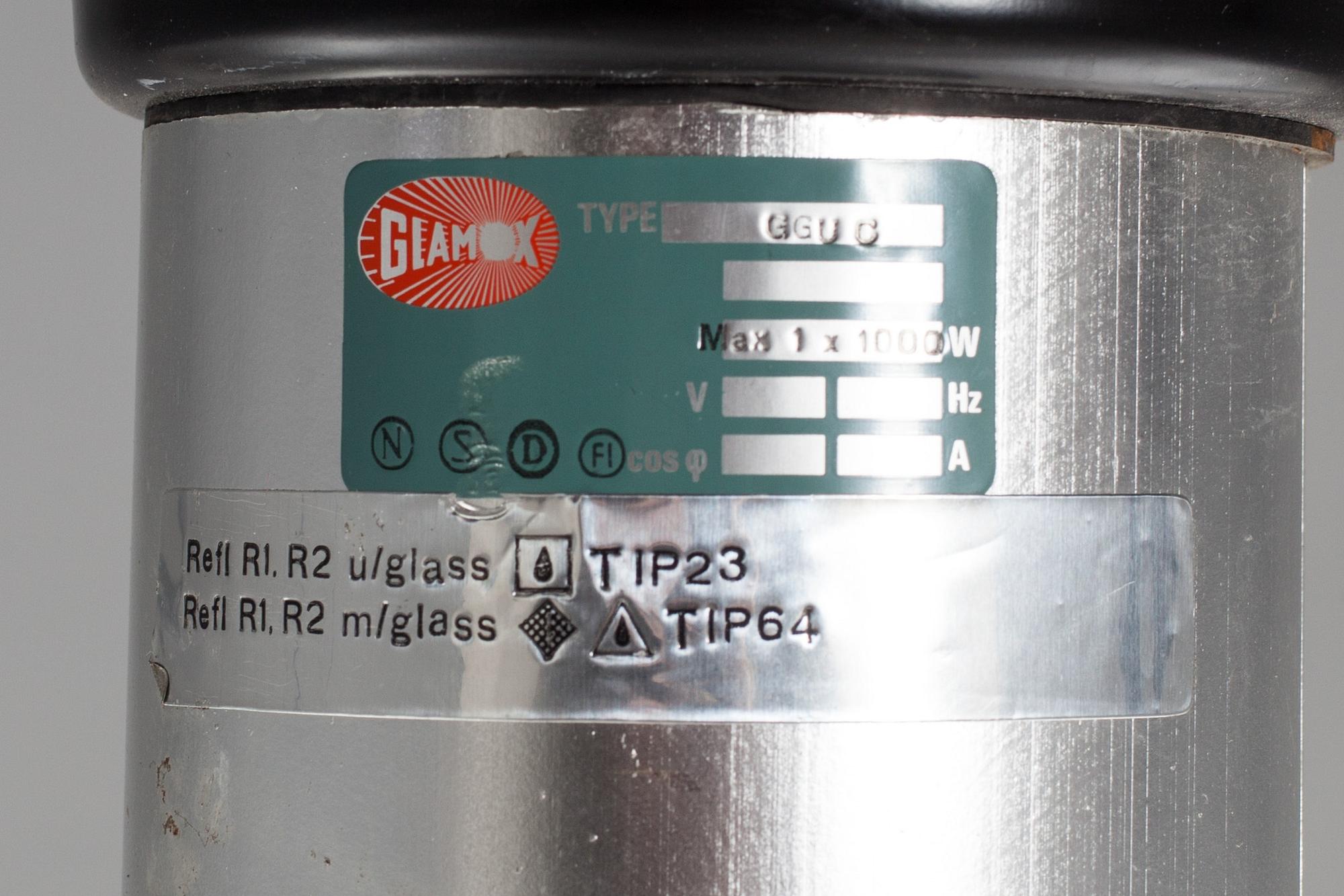 INDUSTRILAMPA, Glamox, Norge, 1900-tal.