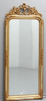 SPEGEL MED KONSOL. Nyrokoko, 1800-talets andra hälft.