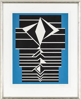 Victor Vasarely · VICTOR VASARELY, färgserigrafi, signerad o numrerad 88/100