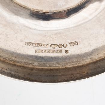 A Swedish sterling silver jar with lid, mark of Atelier Borgila, Stockholm 1934.