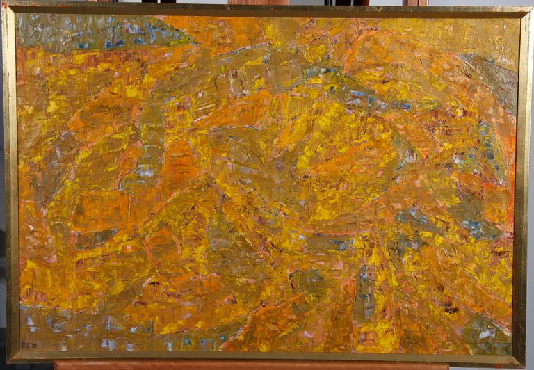 LYNGE-AHLBERG, EINAR. Olja på duk, sign. "E.L.A".