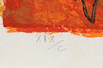 Theo Tobiasse, "The Song of Songs of King Solomon", portfolio with 12 colour lithographs.