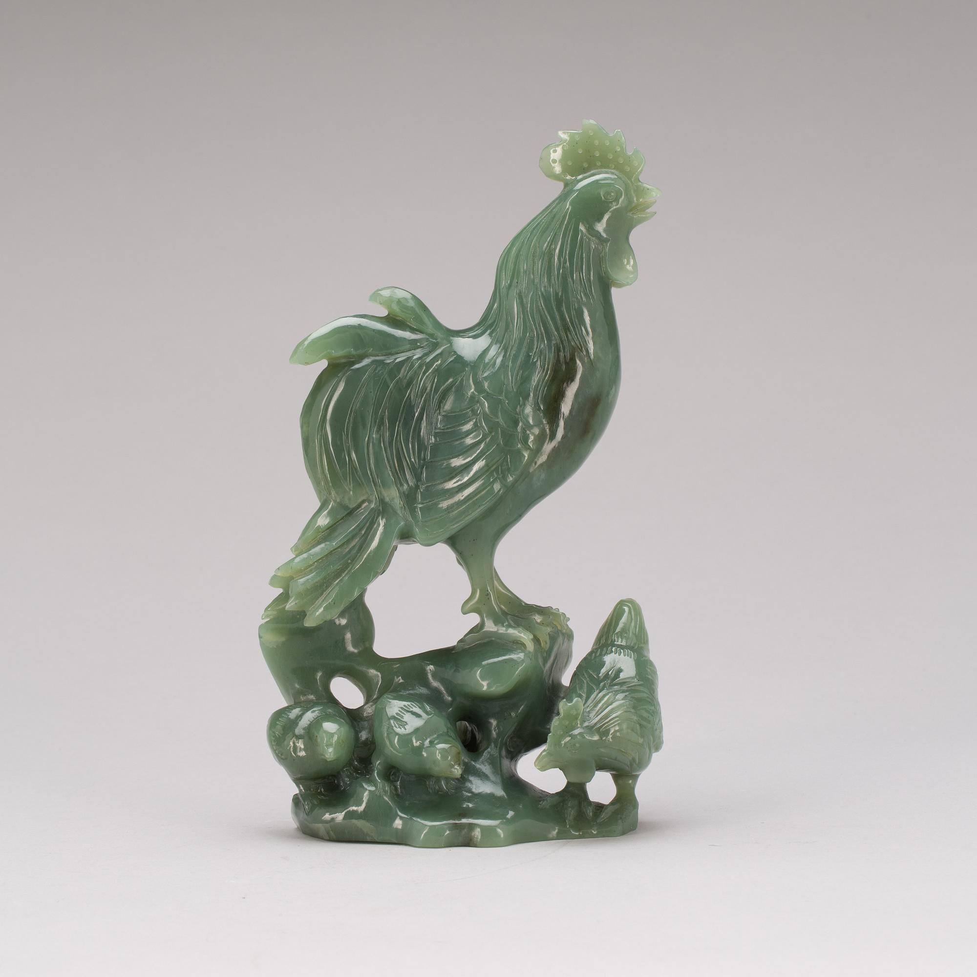 SKULPTUR, Jade, Kina 1900-tal.