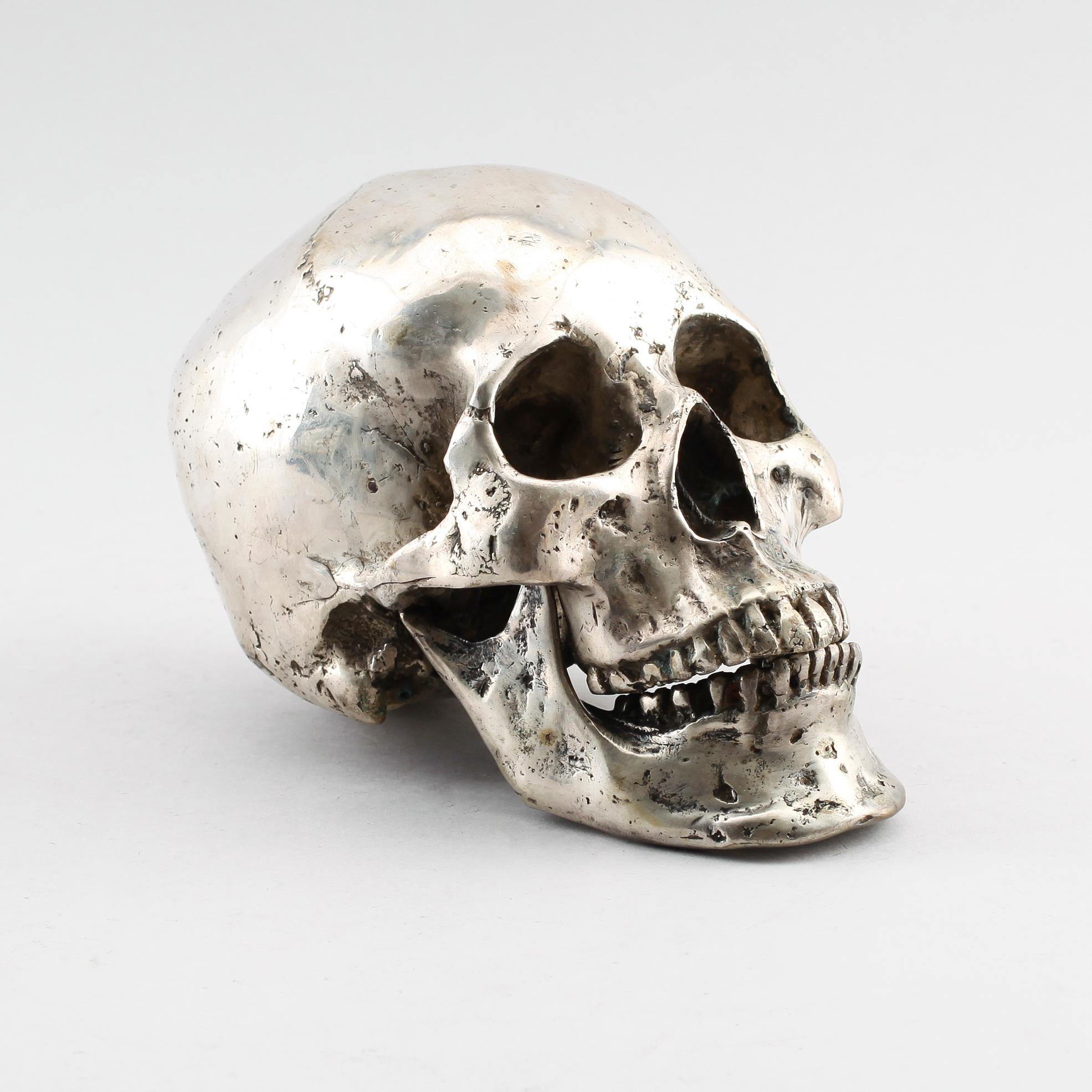 FIGUR, försilvrad metall, sent 1900-/2000-tal.