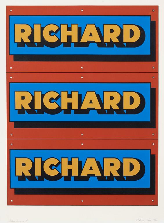 Richard Hamilton, "Advertisement".