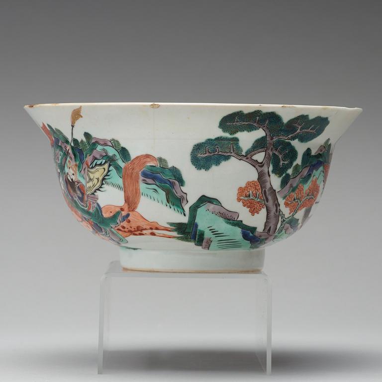 SKÅL, porslin. Qingdynastin, Kangxi (1662-1722).