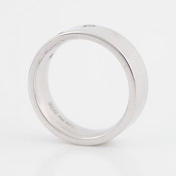 RING, Schalins, palladium med  diamanter.