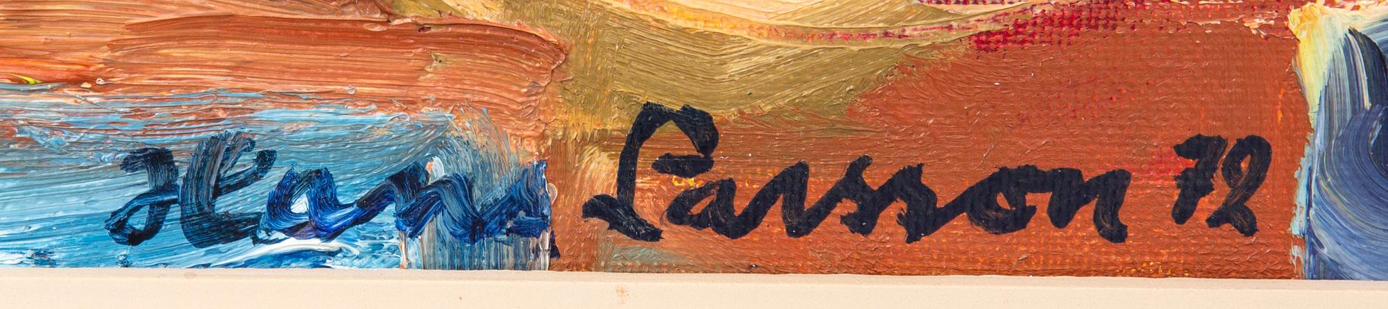 Hans Larsson, olja på duk signerad och daterad 72.