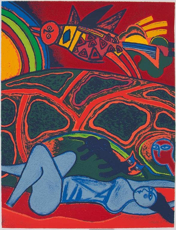 BEVERLOO CORNEILLE, silkscreen in colours, 1995, signed. XV/XXV.