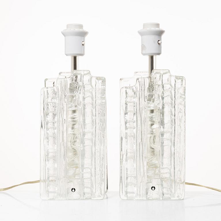 Table lamps, a pair, Pukeberg.