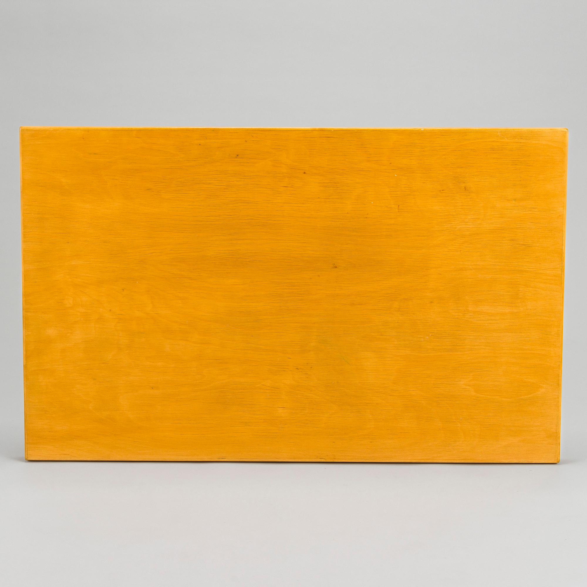 Ilmari Tapiovaara, 1940s X-legged table for Keravan Puuteollisuus, Finland.