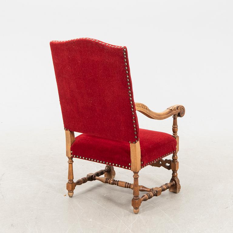 A baroque style armchair first half of the 20th century.