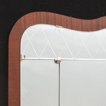 Mirror, Glass & Wood (G&T), 1950s.
