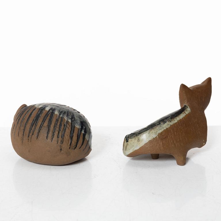 Lisa Larson, figurines, 6 pcs, stoneware, Gustavsberg.