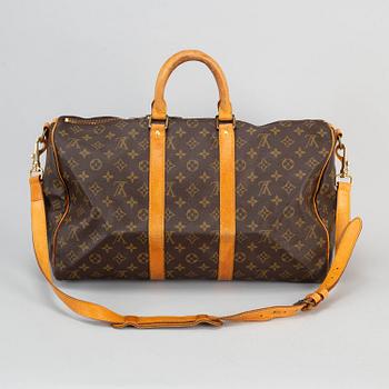 LOUIS VUITTON, weekendbag, "Monogram Keepall Bandouliere 50".