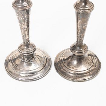 Candelsticks, a pair, silver, Gorham, USA, 20th century.