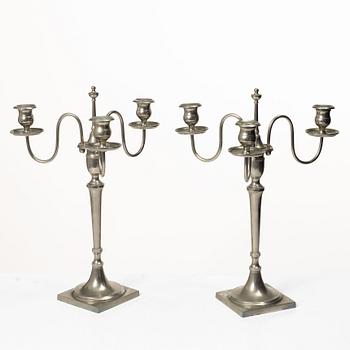 A pair of candelabra, Skultuna.