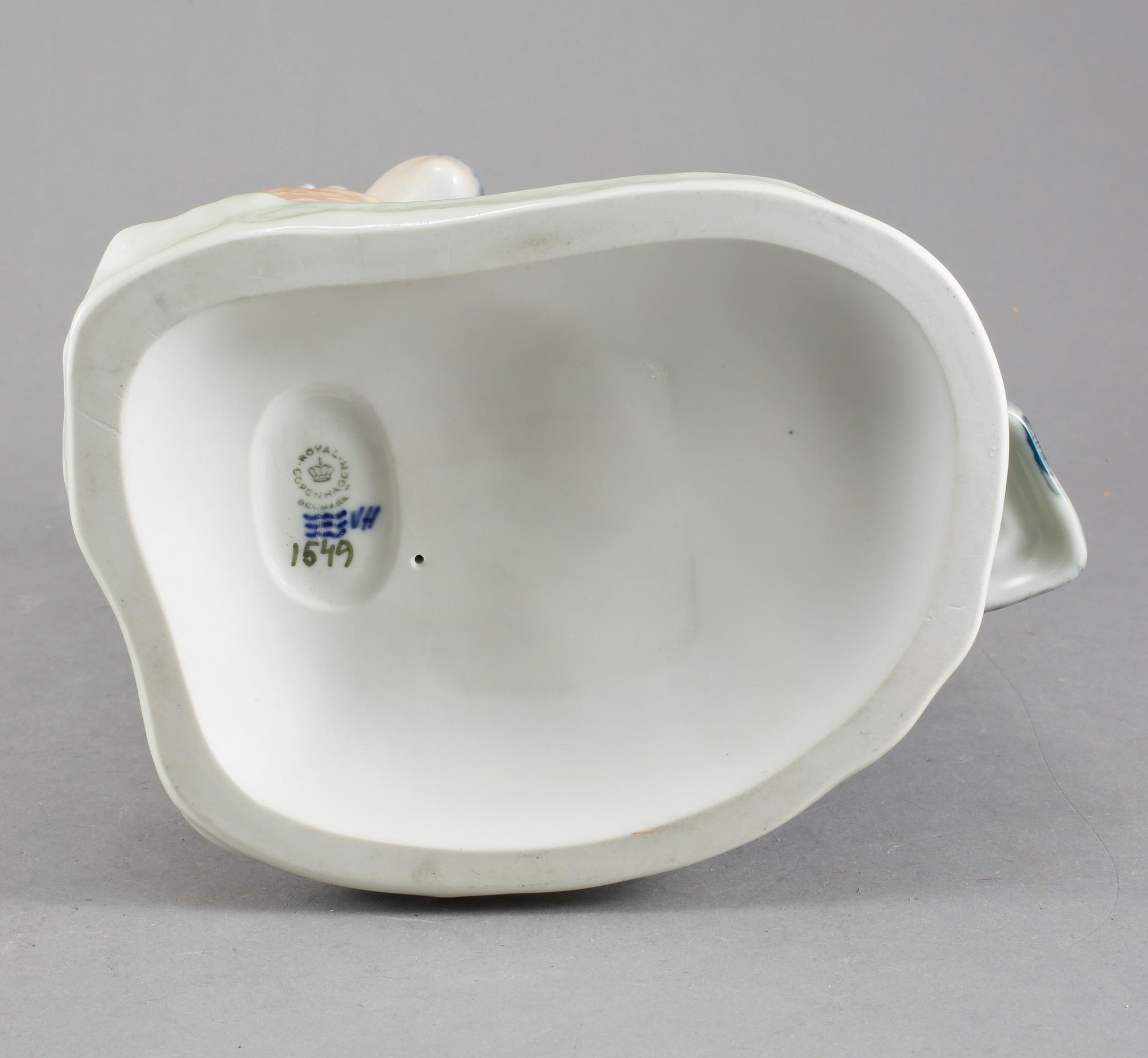 FIGURIN, porslin, Royal Copenhagen, omkring 1900-talets mitt.