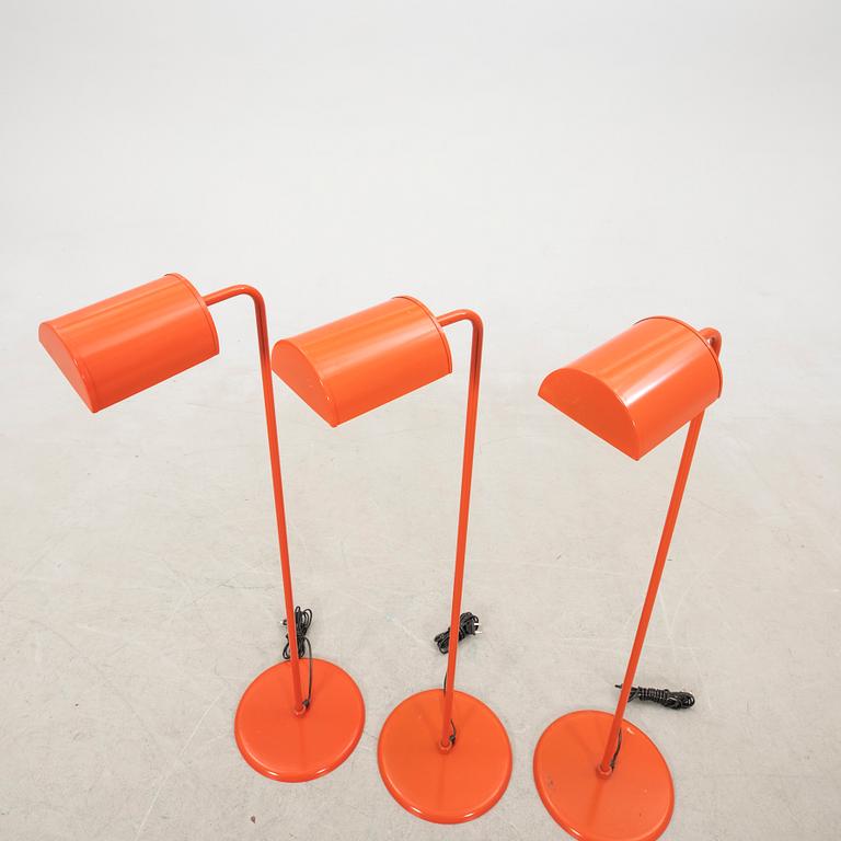 Floor lamps 3 pcs Abo Randers Denmark 1970s.