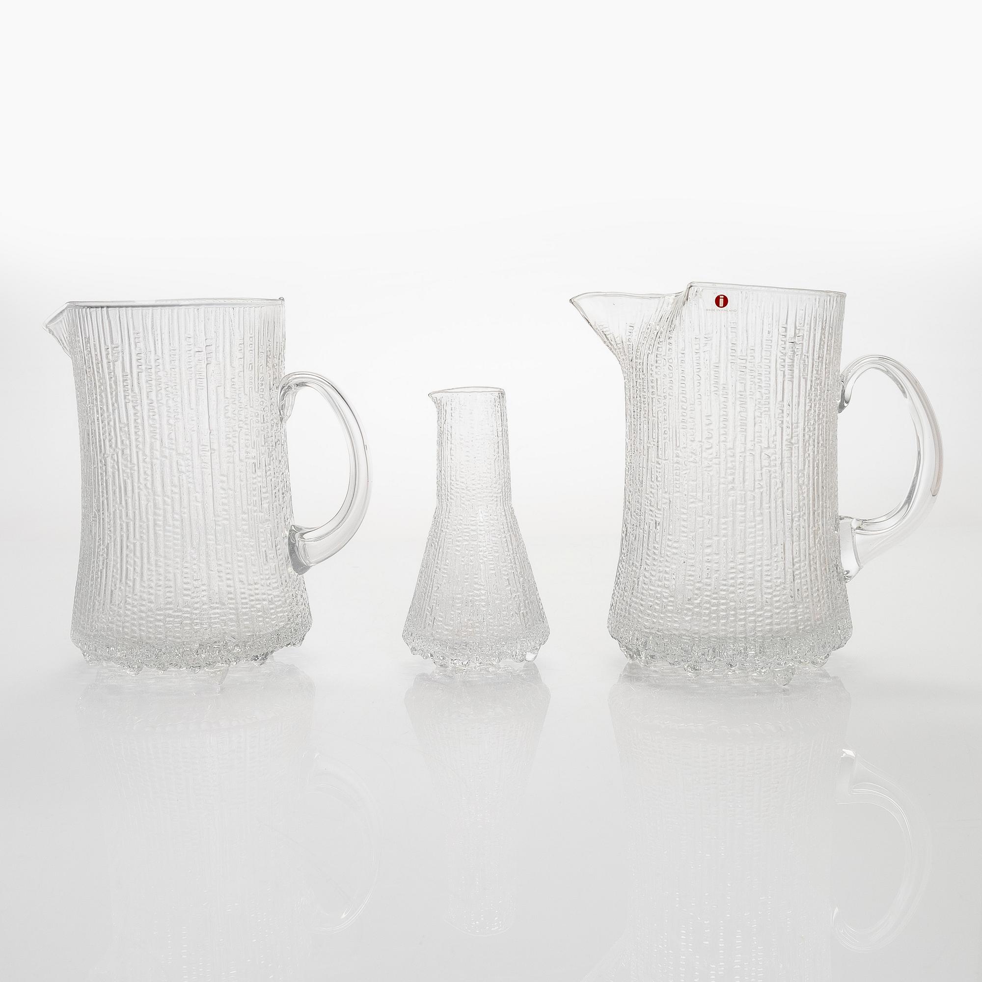 Tapio Wirkkala, matservis, glas, "Ultima Thule", 59 delar, Iittala, 1900-talets andra hälft.