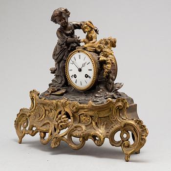 A rococo style mantle clock.