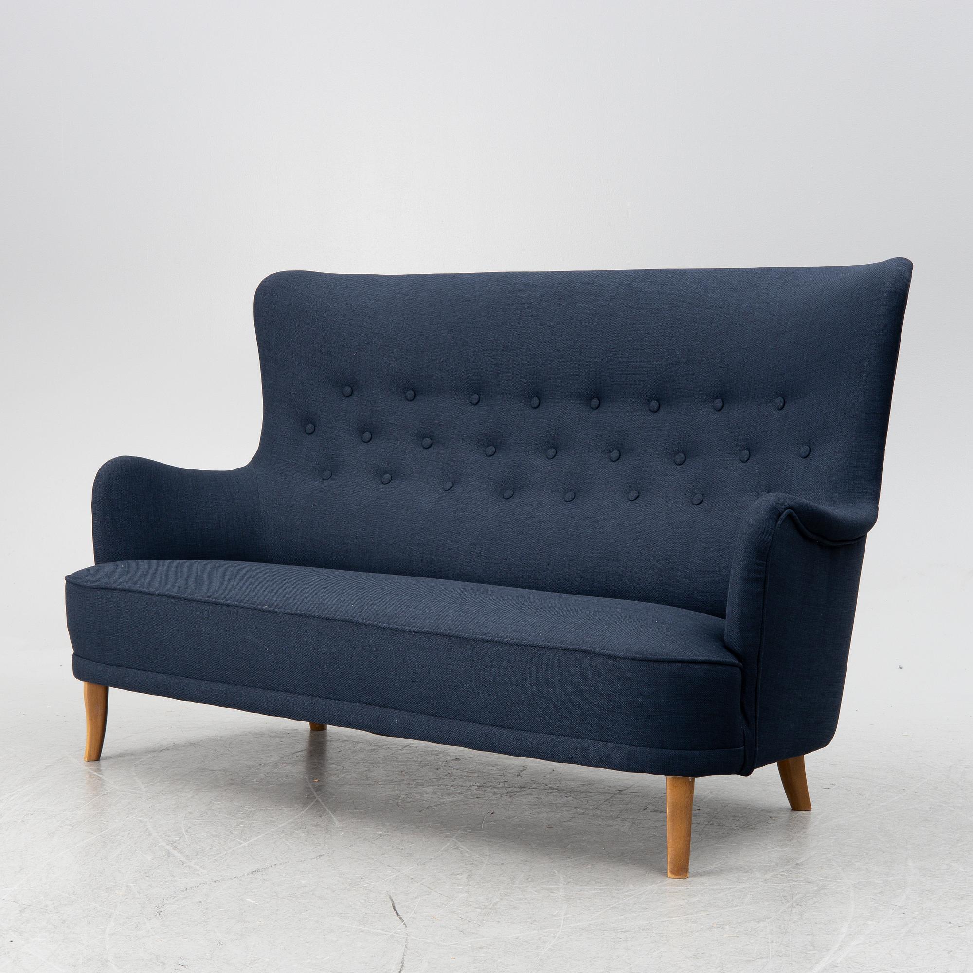 Carl Malmsten, a sofa, "Patron", AB O.H. Sjögren, Tranås, second half of the 20th century.