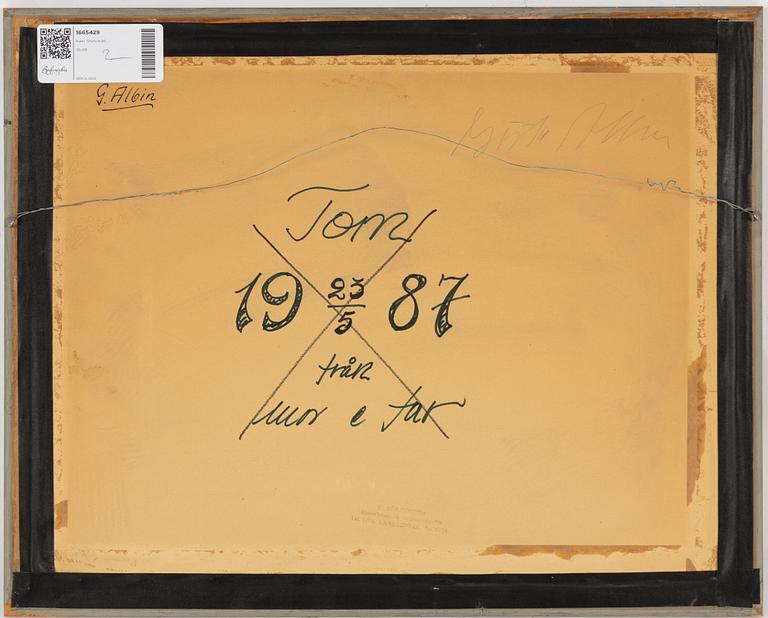 Isaac Grünewald. På Alassios badstrand.