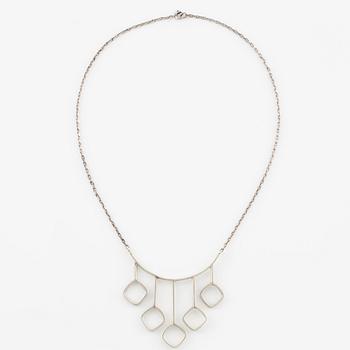 Necklace, silver, Victor Jansson.