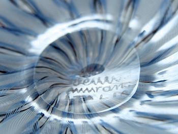 NÄSDUKSSKÅL, glas, Venini, Murano, Italia.