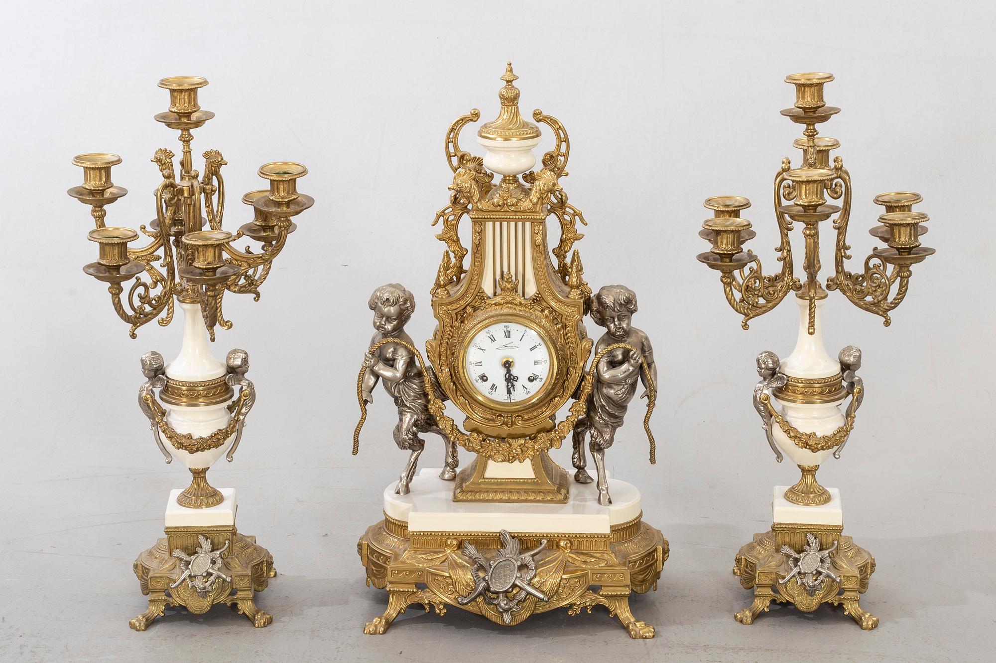 GARNITYR 3 dlr Louis XV-stil 1900-tal.