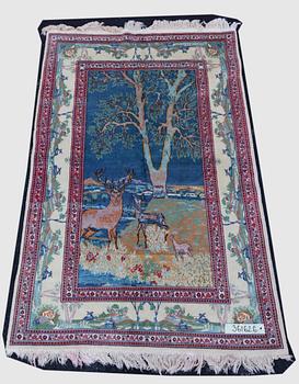 MATTA, västa Persien, figural, 222 x 145 cm.