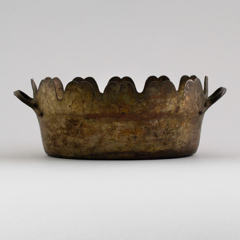 GLASSKÖLJARE, argent haché, 1700-/1800-tal.