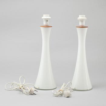 A pair of table lamps by Berndt Nordstedt for Bergboms, model "B-015", third quarter of the 20th century.
