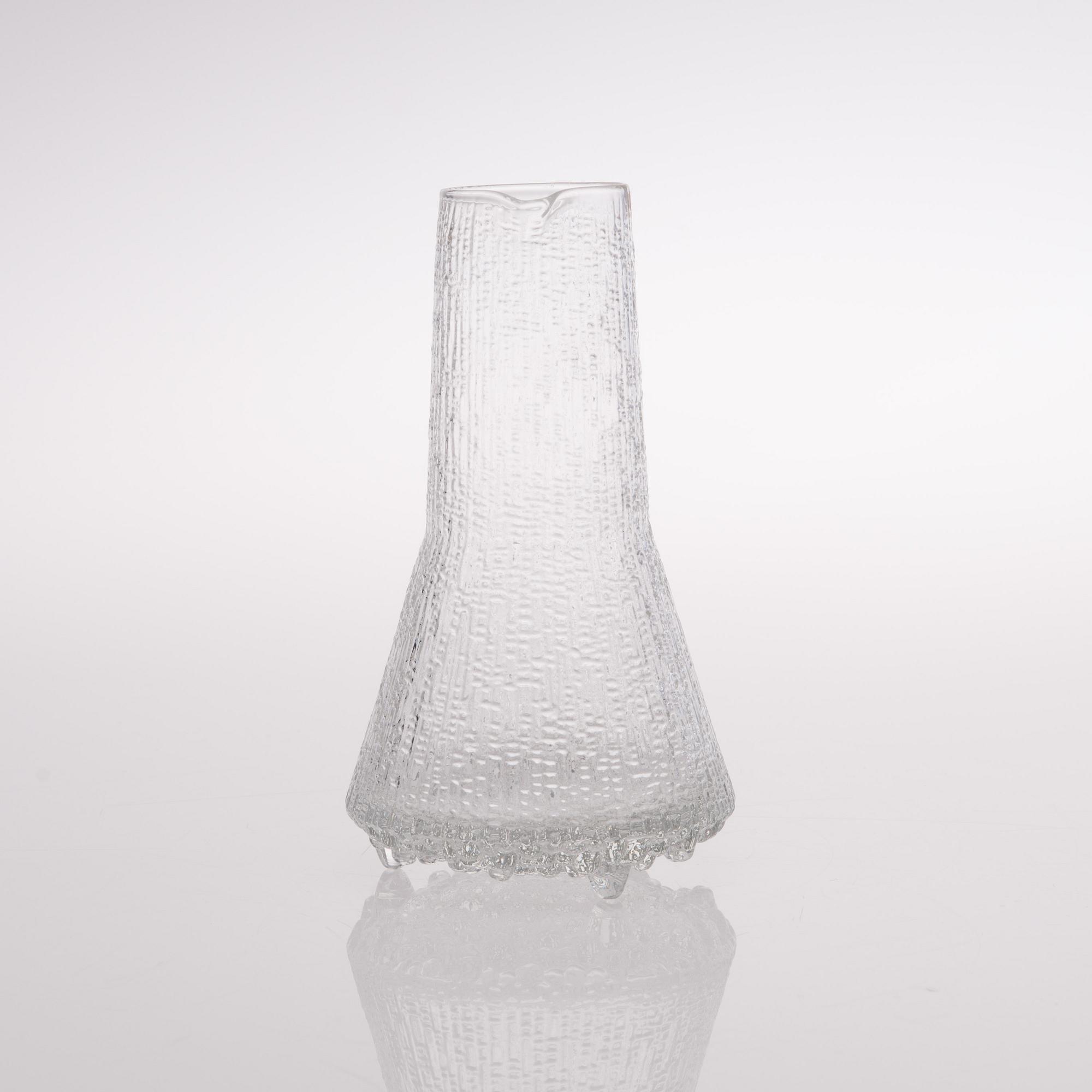 TAPIO WIRKKALA, dricksglas, 12 st samt kanna "Ultima Thule", Iittala, 1970-tal.