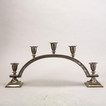 Just Andersen, a pewter candelabra first half of the 20th century.