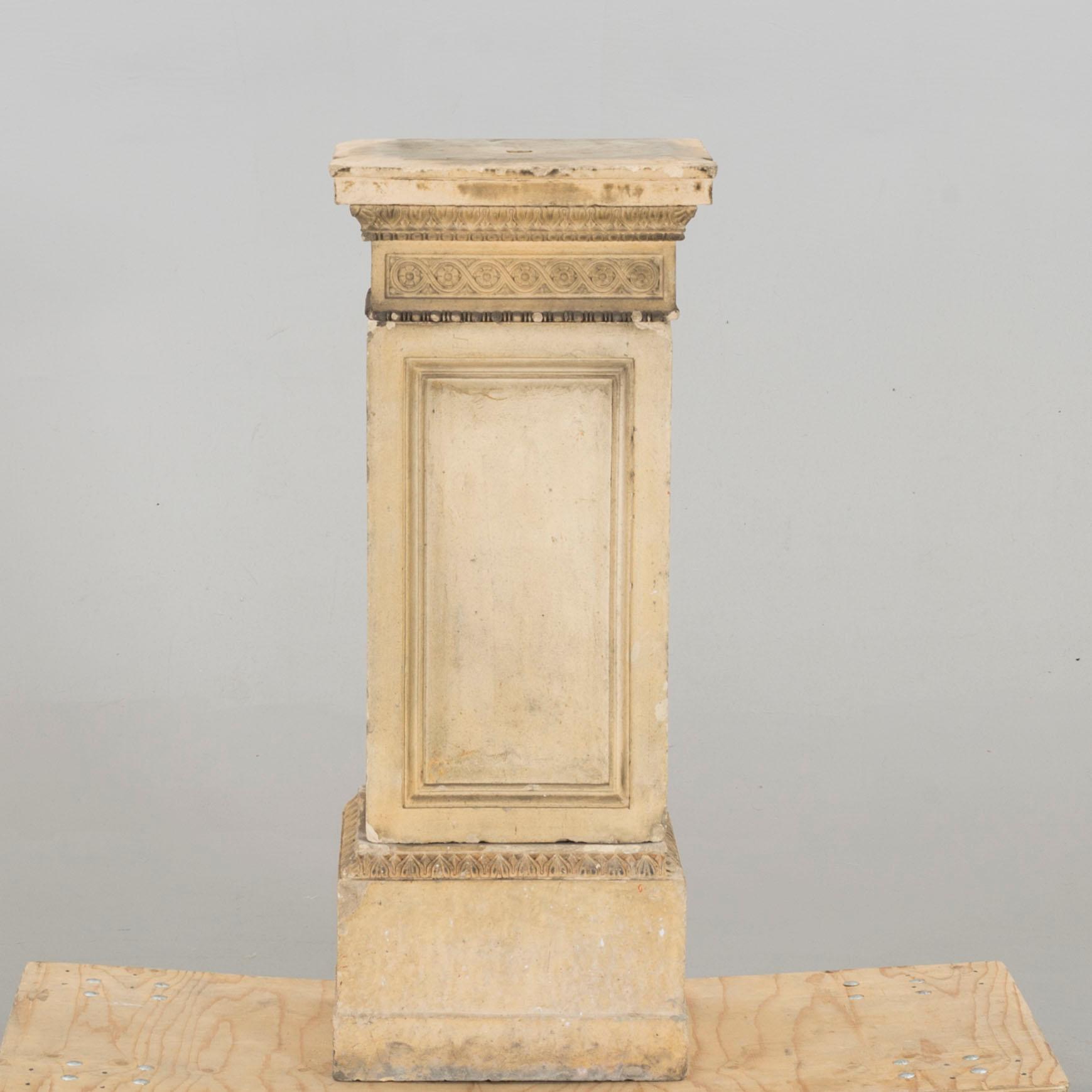 A Garden pedestal mid 1800's.