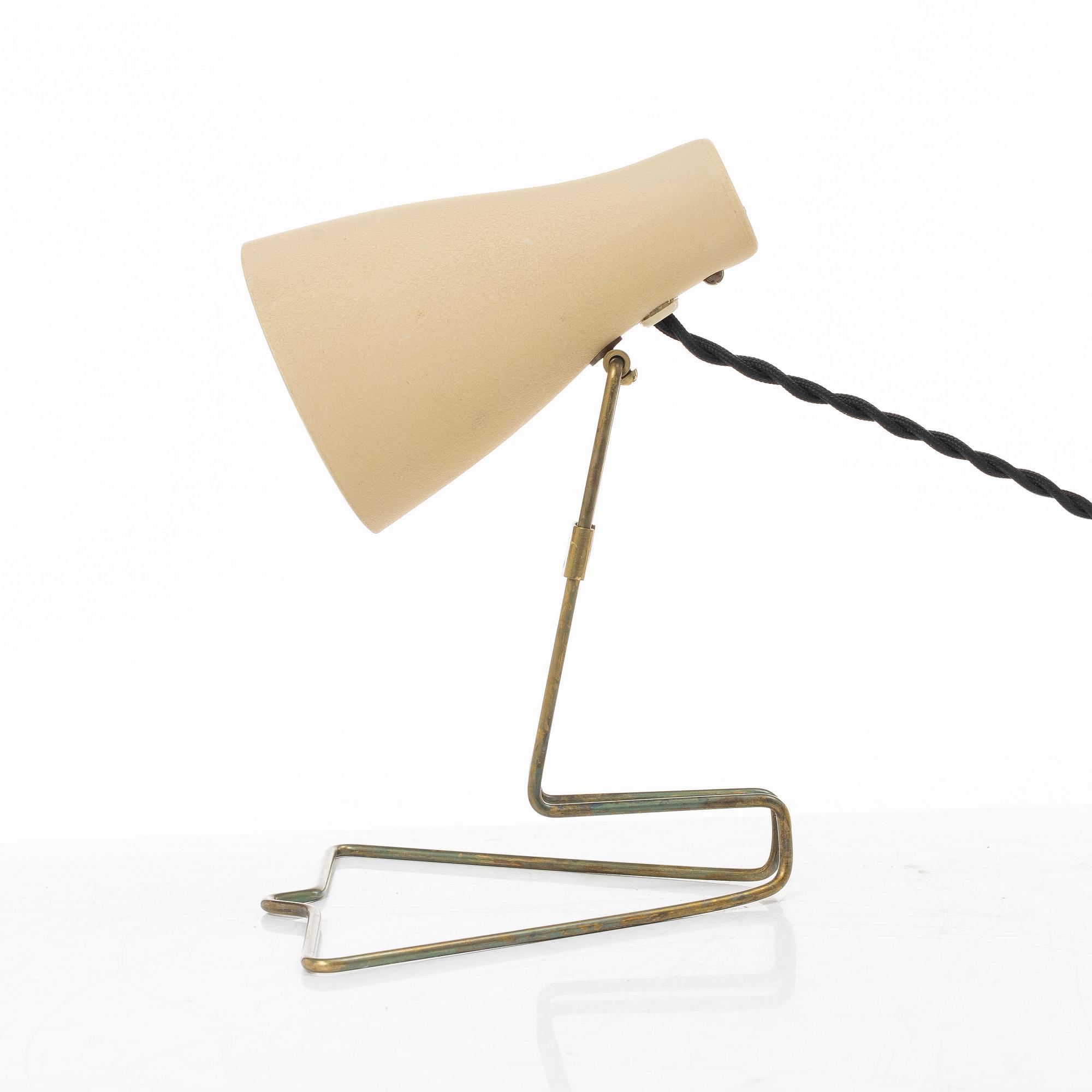 Arvid Böhlmarks Lampfabrik, bords/vägglampa, "Fix" modell 15581, Stockholm, 1950-tal.